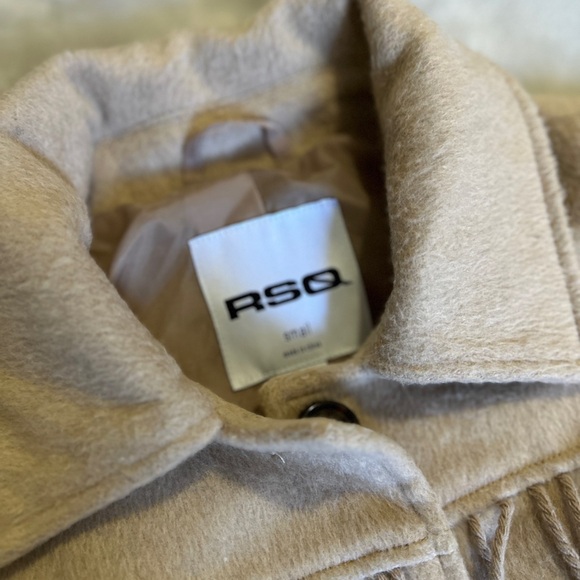 RSQ Women's Cream Fringe Teddy Jacket - Picture 4 of 7